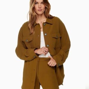 Wilfred The Ganna Crepette jacket size small Shacket rich chestnut oversized